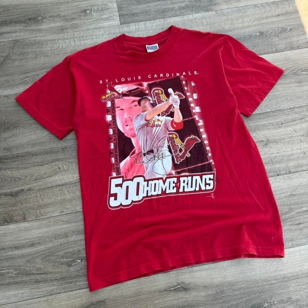 90s St. Louis Cardinals red graphic tee